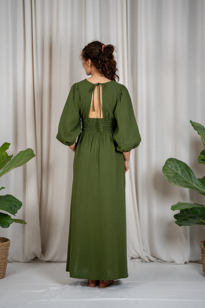 Boho Musselin Kleid