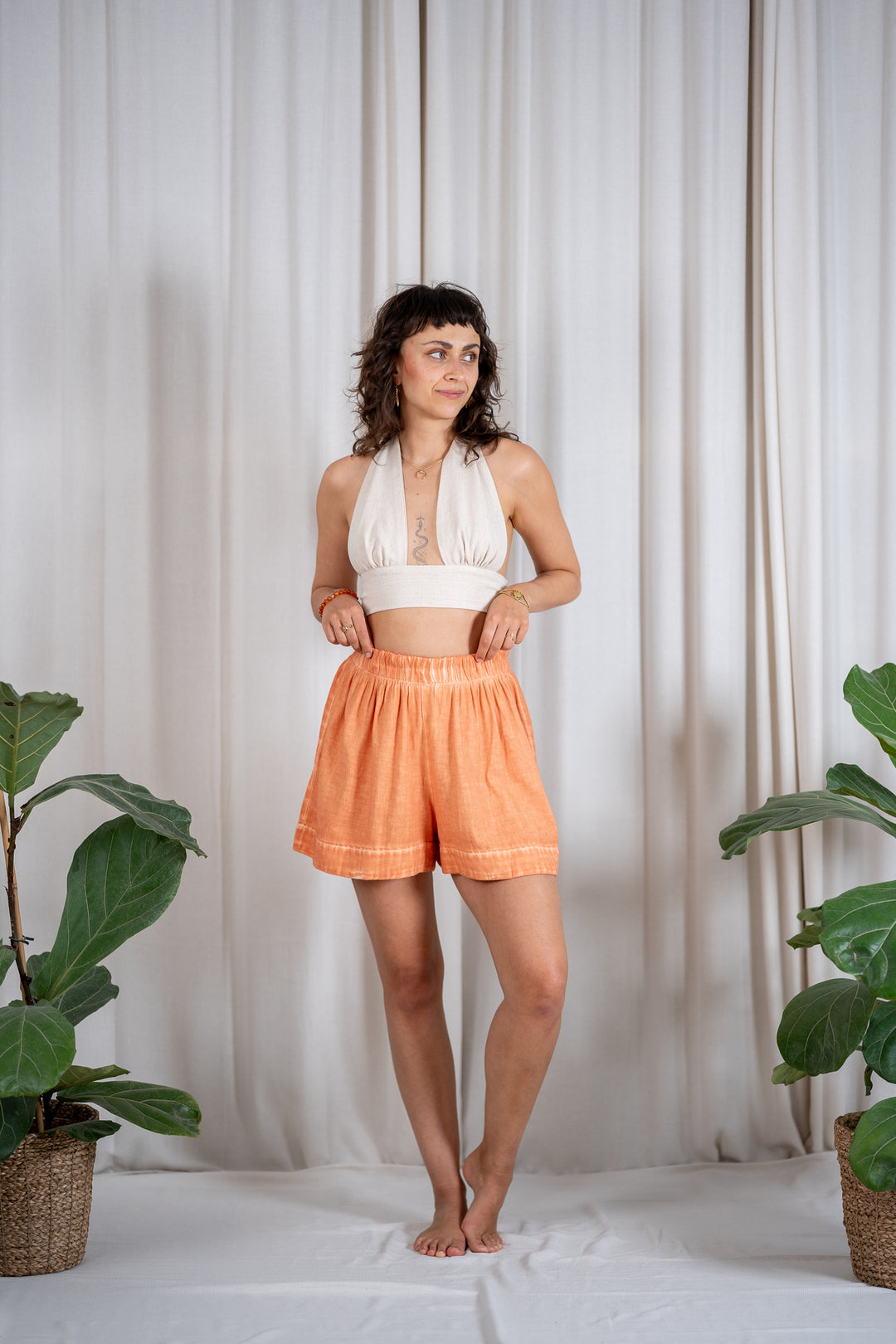 linen shorts