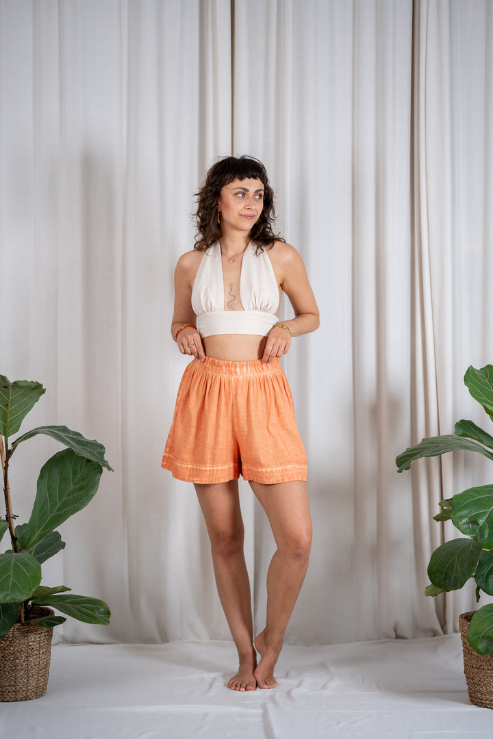 linen shorts