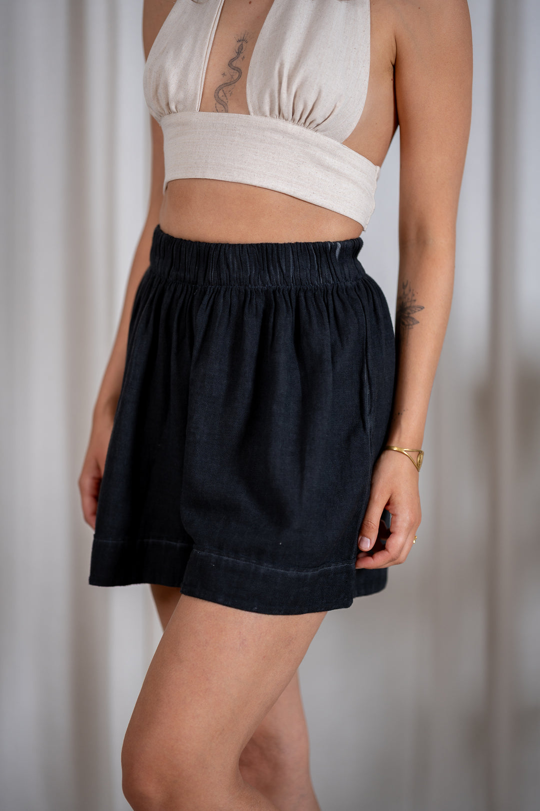 linen shorts
