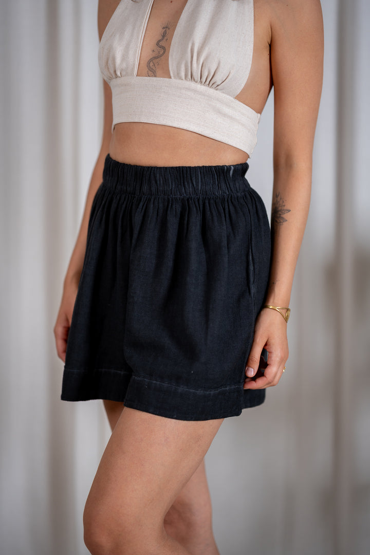 linen shorts