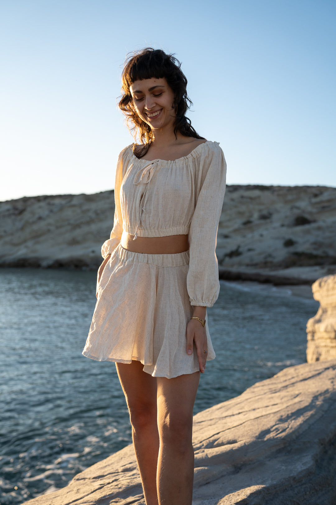 Epona skirt with linen