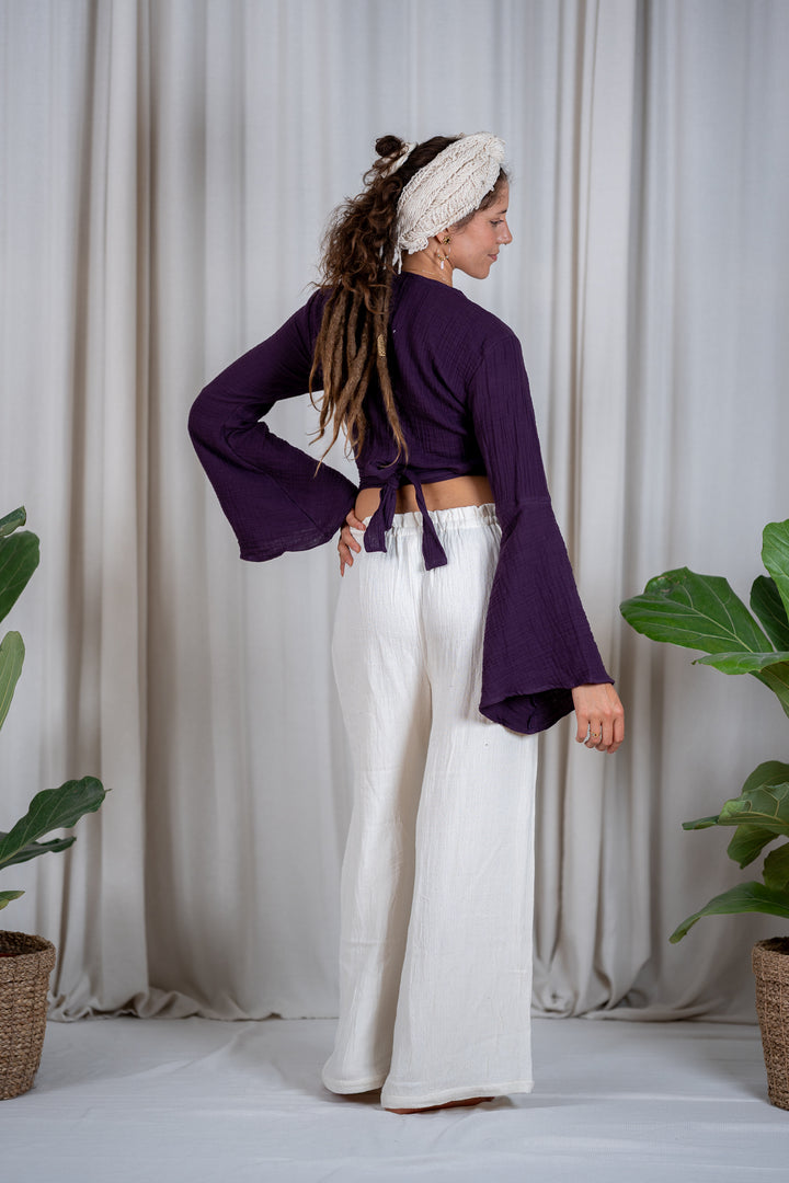 Levana Muslin Wrap Top 