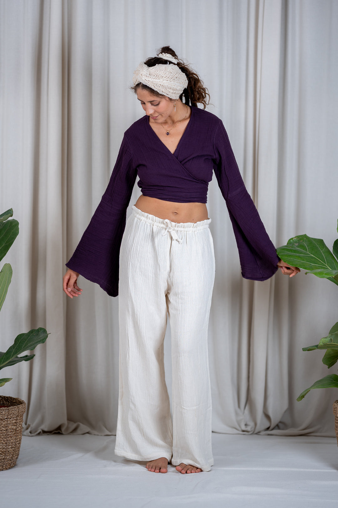 Levana Muslin Wrap Top 