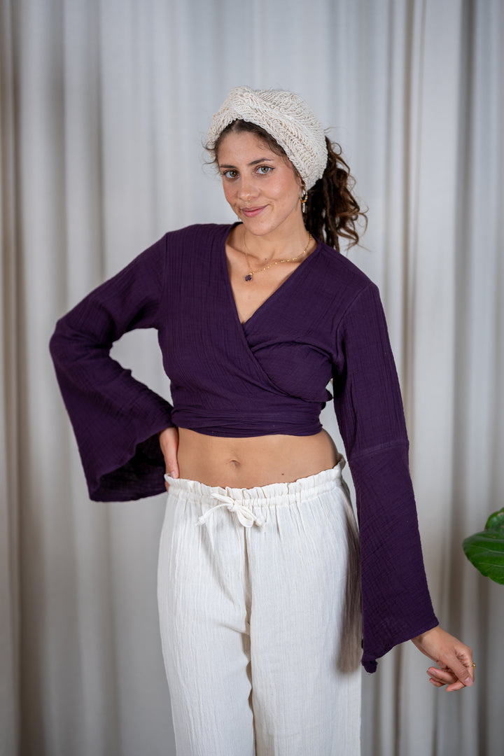 Levana Muslin Wrap Top 