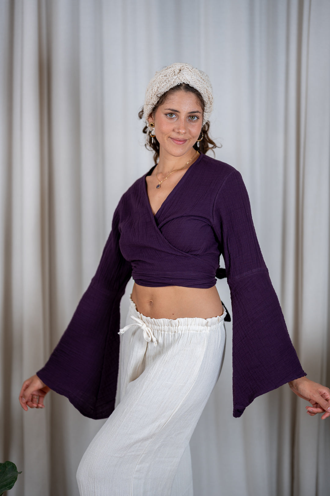 Levana Muslin Wrap Top 