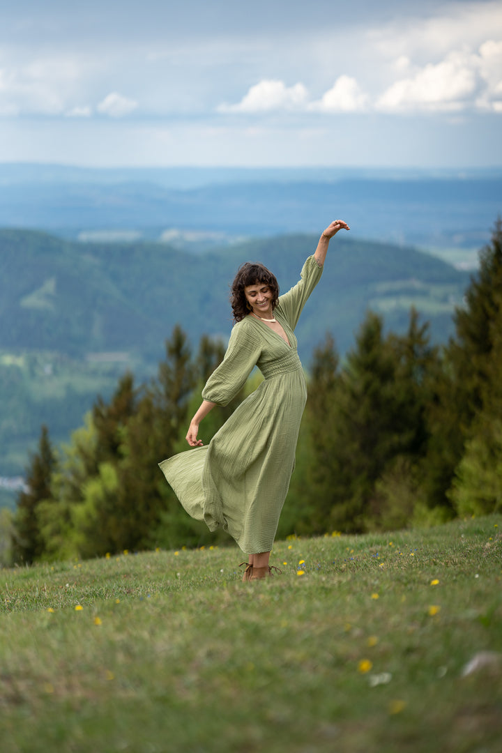 Boho Muslin Dress 
