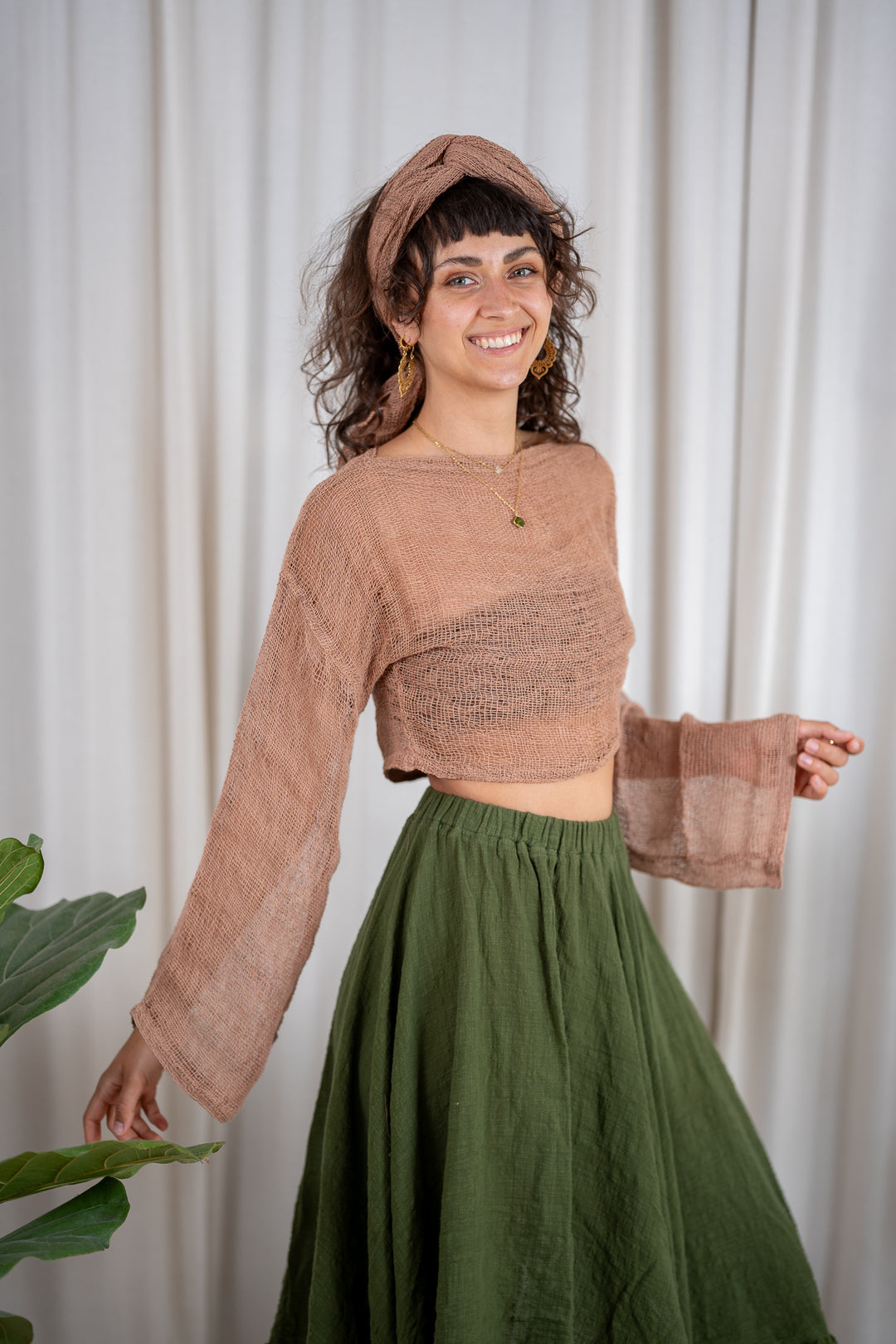 Nereya Netz Crop-Top
