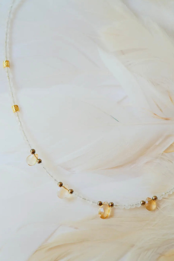 Mondstein Citrin Choker