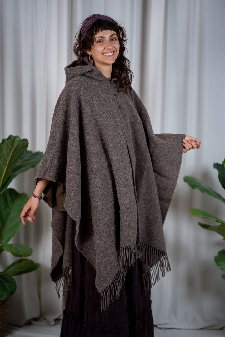 Fairy Cape in 100% Bouclé Wool