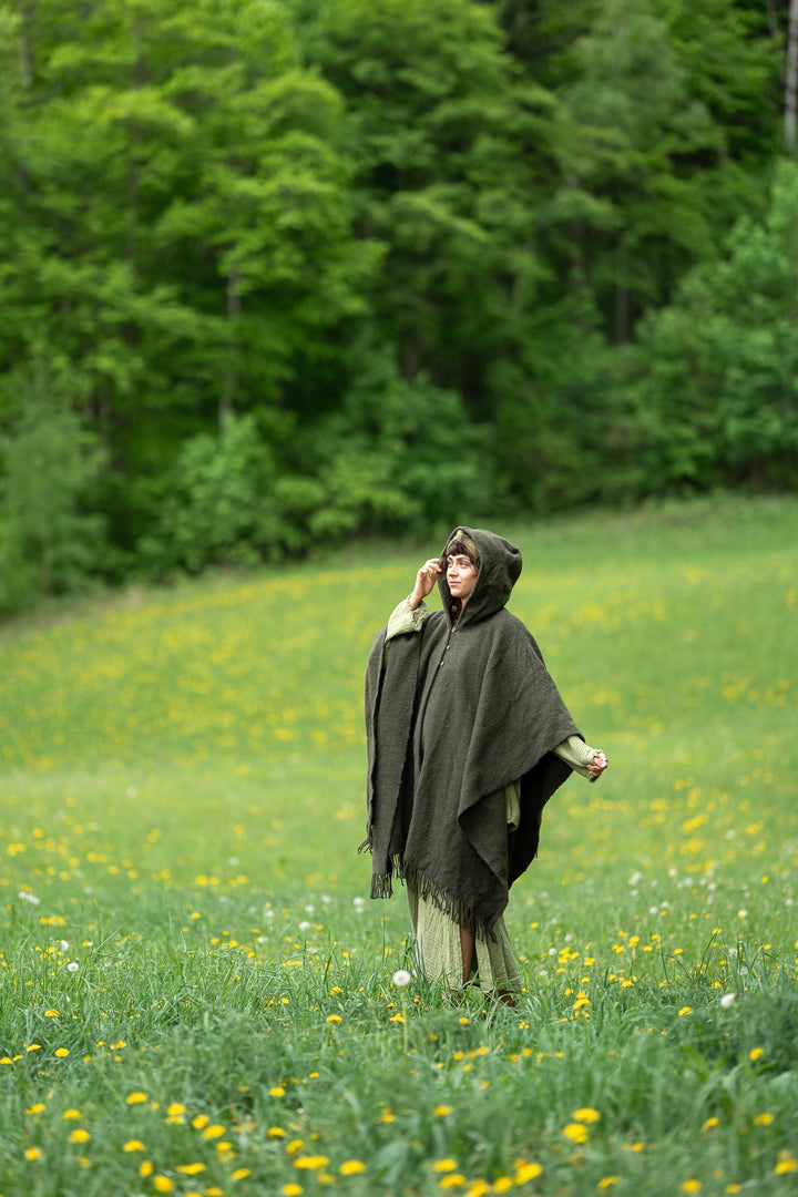 Fairy Cape in 100% Bouclé Wool