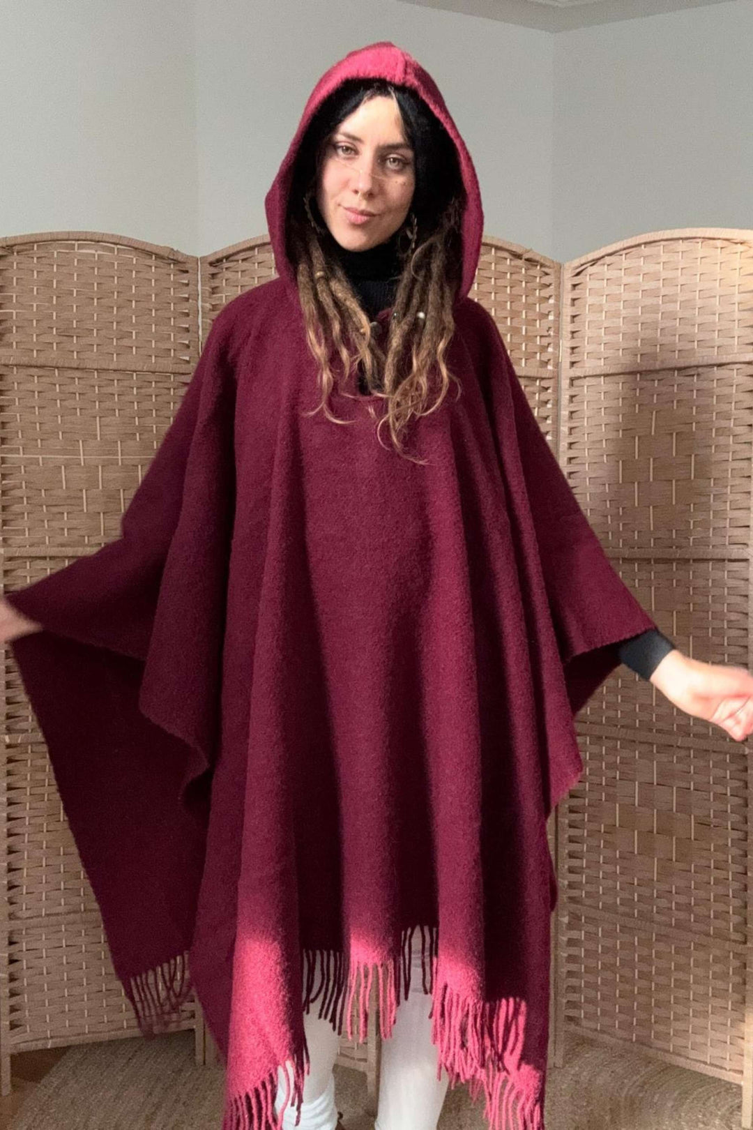 Mae wrap top made of 100% linen