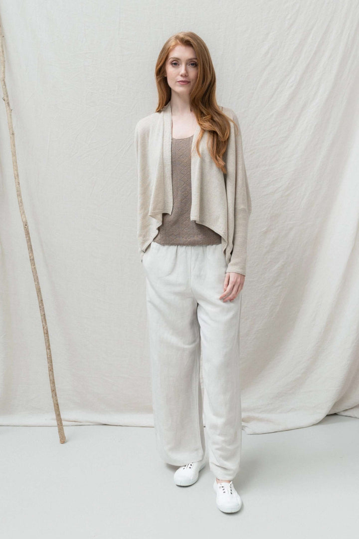 Flattercardigan aus 100% reiner Merinowolle