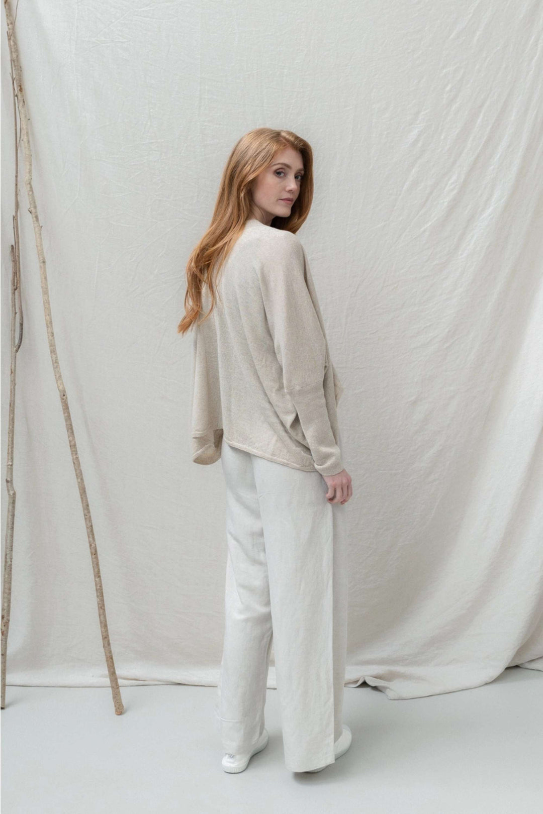 Flattercardigan aus 100% reiner Merinowolle