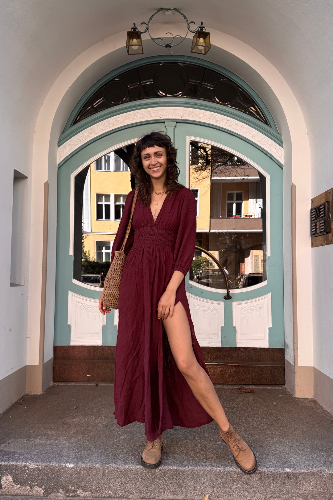 Boho Musselin Kleid