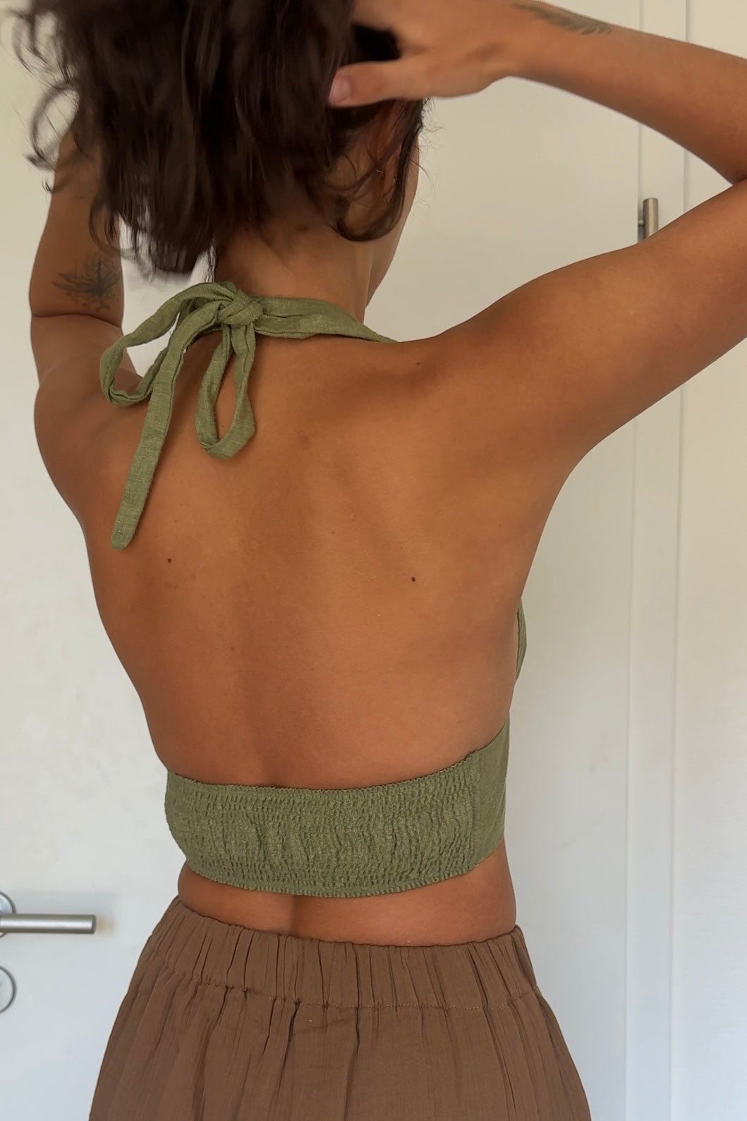 Lara Neckholder Top aus 100% Hanf